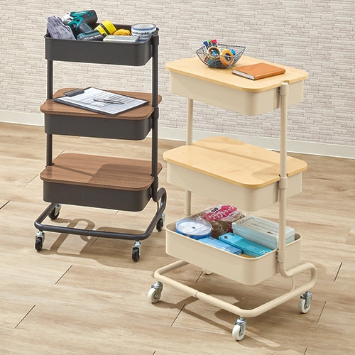 YAMAZEN バスケットトローリー用天板 ナチュラル LBT-T(NA) 1枚(ご注文単位1枚)【直送品】