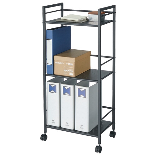 YAMAZEN パンチングワゴン 3段 ブラック LSDT-3(BK) 1台（ご注文単位1台）【直送品】