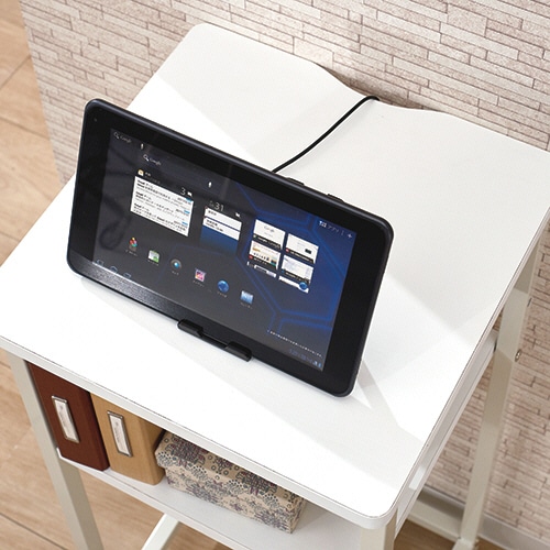 YAMAZEN 受付台 幅350×奥行350×高さ725mm 木目ナチュラル/アイボリー MRT-35R(GNA/IV) 1台(ご注文単位1台)【直送品】