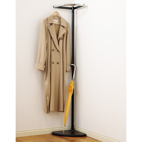 イワサキ コートハンガーコーナータイプ 幅450×奥行335×高さ1600mm TCH-N90 1台(ご注文単位1台)【直送品】