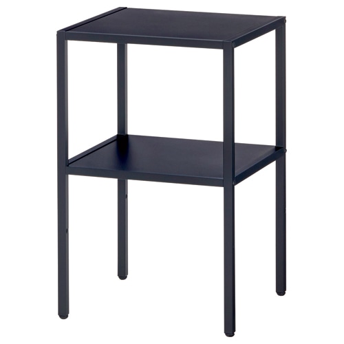 イワサキ 電話台 幅450×奥行400×高さ700mm サテンブラック TTT-N210BK 1台（ご注文単位1台）【直送品】