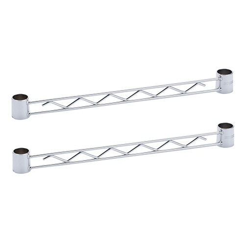 エレクター ベーシックシリーズ ハンガーレール 奥行450mm用 クローム BA118C 2本/セット（ご注文単位1セット）【直送品】