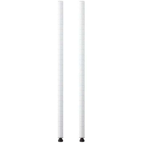 エレクター ベーシックシリーズ ポール 高さ700mm ホワイト B28PW2 2本/セット（ご注文単位1セット）【直送品】