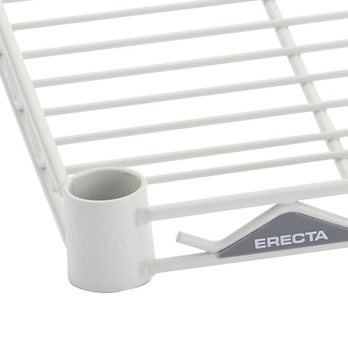 エレクター ベーシックシリーズ ワイヤーシェルフ 幅600×奥行450mm ホワイト B1824W1 1枚(ご注文単位1枚)【直送品】