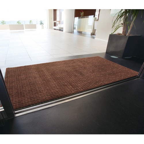 テラモト 雨天用マット ネオレインマット 600×900mm ブラウン MR-031-040-4 1枚(ご注文単位1枚)【直送品】