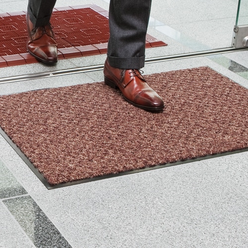 テラモト 玄関マット ハイペアロン 屋内用 600×900mm チョコブラウン MR-038-040-4 1枚(ご注文単位1枚)【直送品】