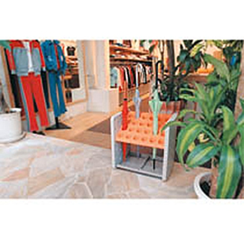 テラモト 傘立て アーバンピット 24本用 オレンジ UB-287-024-7 1台(ご注文単位1台)【直送品】