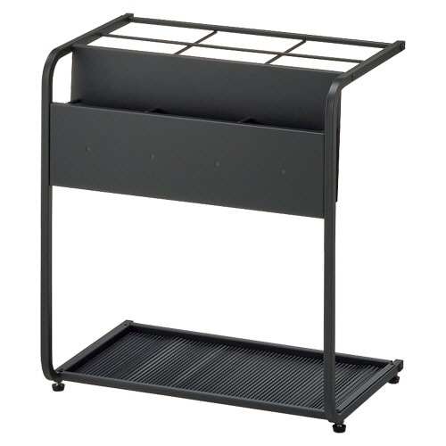 トヨダプロダクツ LASシリーズ 傘立て 長傘36本＋折畳傘9本 幅450×奥行300×高さ500mm サテンブラック LAS-3609US(SK) 1台（ご注文単位1台）【直送品】