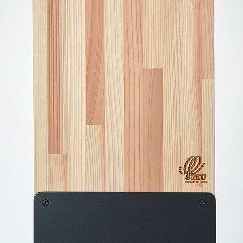 トヨダプロダクツ 間伐材を使用した案内板 A4 サテンブラック KB-IBLSK 1台(ご注文単位1台)【直送品】