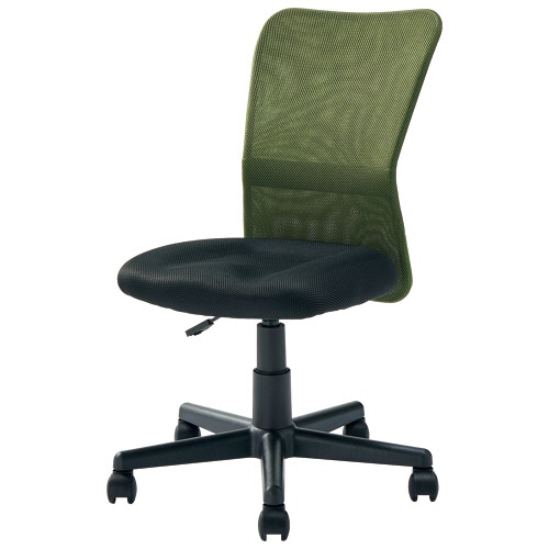 ナカバヤシ らくらくメッシュチェア 肘なし オリーブ OTS002VG 1脚(ご注文単位1脚)【直送品】