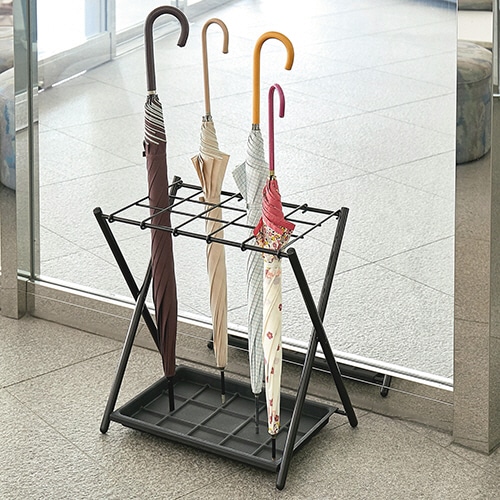 ナカバヤシ 傘立て ミドルタイプ 15本用 ブラック ASD-S15-BK 1台(ご注文単位1台)【直送品】