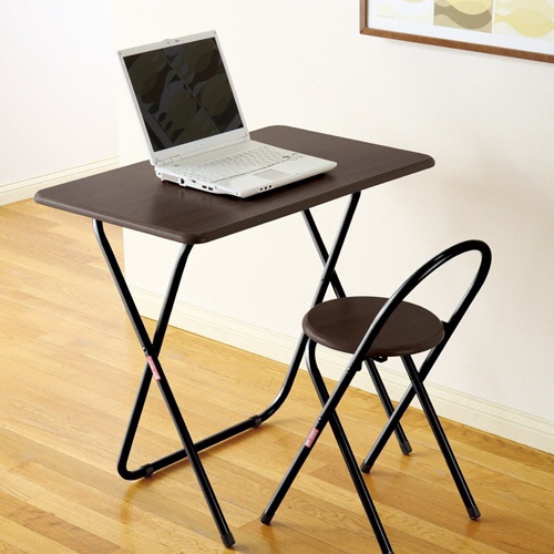 ナカバヤシ 折りたたみデスク&チェア 幅800×奥行500mm ホワイト FDC-101W 1セット(ご注文単位1セット)【直送品】