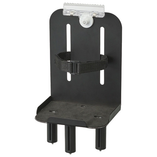 ベルトパーティション用消毒液台 ブラック 1台(ご注文単位1台)【直送品】