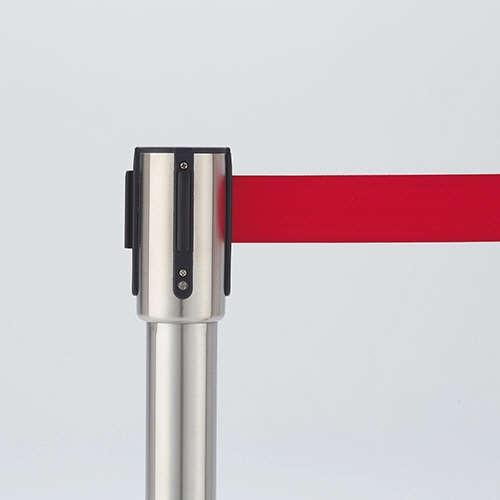 ベルトパーテーションスタンドSE シルバータイプ ベルト:赤 1台(ご注文単位1台)【直送品】