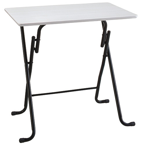 ホームスタイリング イース フォールディングテーブル L 幅750×奥行510mm ホワイト木目 1台(ご注文単位1台)【直送品】