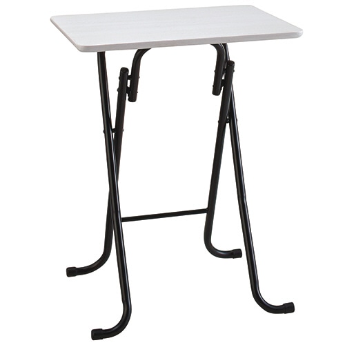 ホームスタイリング イース フォールディングテーブル S 幅560×奥行420mm ホワイト木目 1台(ご注文単位1台)【直送品】