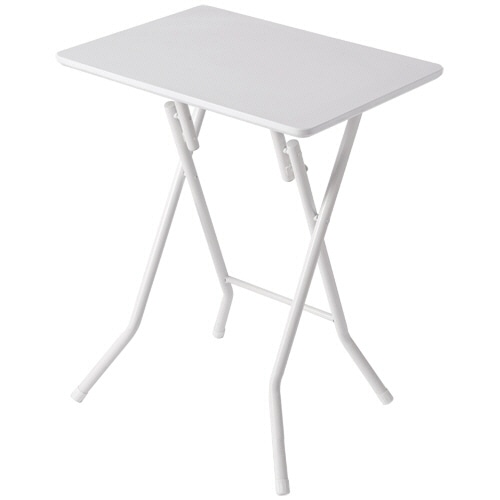 ホームスタイリング タッチ フォールディングテーブル S 幅560×奥行420mm ホワイト 1台（ご注文単位1台）【直送品】