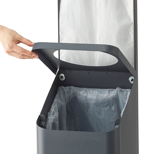 傘袋スタンド 幅254×奥行319×高さ1099mm マットグレー 1台(ご注文単位1台)【直送品】