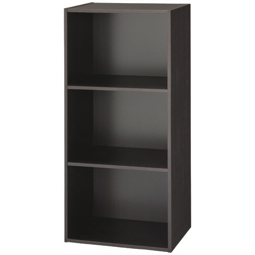 不二貿易 カラーボックス 3段 幅418×奥行290×高さ890mm ブラウン 93502 1台(ご注文単位1台)【直送品】