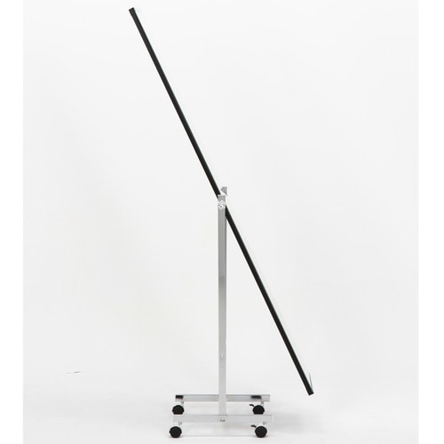 不二貿易 スタイリッシュミラー 幅370×奥行360×高さ1590mm シルバー FB-77 1台（ご注文単位1台）【直送品】