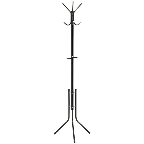 不二貿易 パイプポールハンガー 幅510×奥行440×高さ1760mm ブラック FB-176NBK 1台（ご注文単位1台）【直送品】