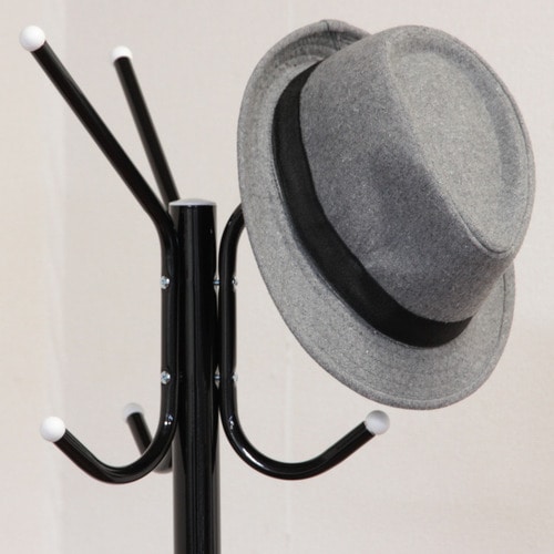 不二貿易 パイプポールハンガー 幅510×奥行440×高さ1760mm ブラック FB-176NBK 1台（ご注文単位1台）【直送品】