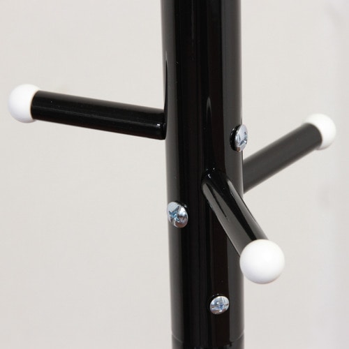 不二貿易 パイプポールハンガー 幅510×奥行440×高さ1760mm ブラック FB-176NBK 1台（ご注文単位1台）【直送品】