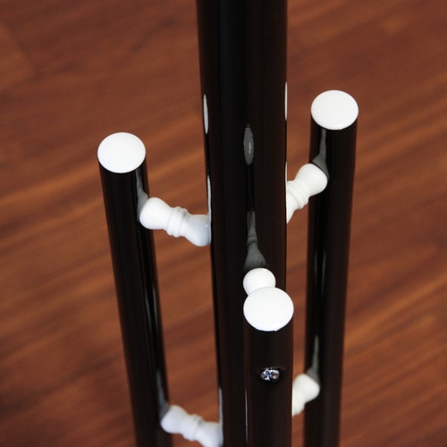 不二貿易 パイプポールハンガー 幅510×奥行440×高さ1760mm ブラック FB-176NBK 1台（ご注文単位1台）【直送品】