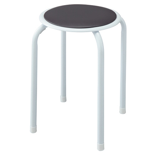 不二貿易 ラウンドスツール ブラウン FB-01/10BR 1脚（ご注文単位1脚）【直送品】