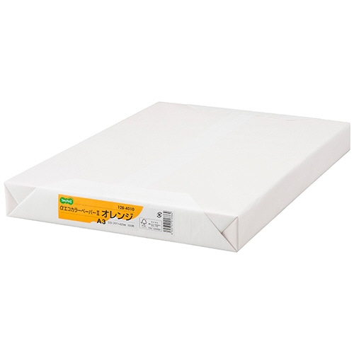 TANOSEE αエコカラーペーパーII A3 オレンジ 500枚/冊（ご注文単位1冊）【直送品】