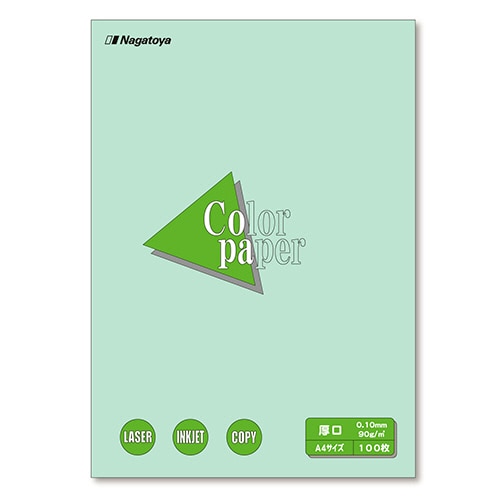 長門屋商店 Color Paper A4 厚口 浅黄 ナ-3311 100枚/冊（ご注文単位1冊）【直送品】