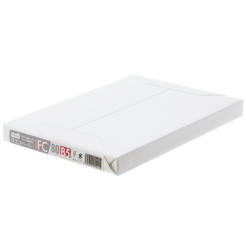 TANOSEE αエコペーパー タイプFC B5 標準 80g 250枚/冊（ご注文単位1冊）【直送品】
