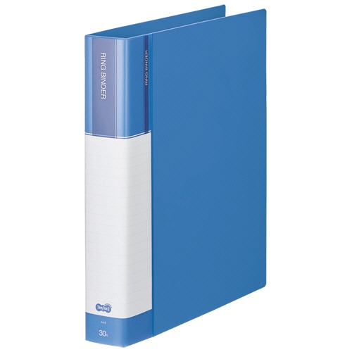 TANOSEE 30穴バインダー(PP表紙) A4タテ 120枚収容 背幅48mm ブルー 1冊(ご注文単位1冊)【直送品】
