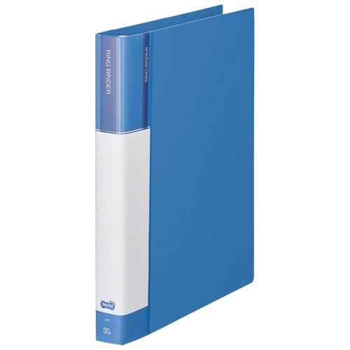 TANOSEE 30穴バインダー(PP表紙) A4タテ 80枚収容 背幅36mm ブルー 1冊(ご注文単位1冊)【直送品】