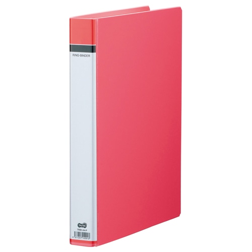 TANOSEE 30穴バインダー(貼り表紙) A4タテ 100枚収容 背幅42mm ピンク 10冊/セット(ご注文単位1セット)【直送品】