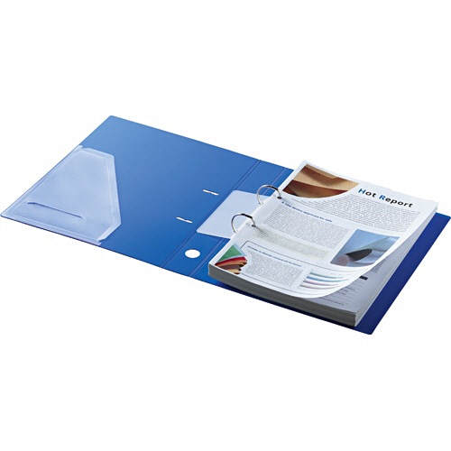 TANOSEE Dリングファイル A4タテ 2穴 200枚収容 20mmとじ 背幅37mm