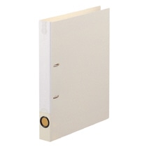 TANOSEE Dリングファイル A4タテ 2穴 200枚収容 20mmとじ 背幅38mm オフホワイト 10冊/セット(ご注文単位1セット)【直送品】