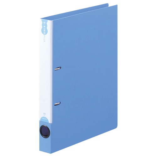 TANOSEE Dリングファイル A4タテ 2穴 200枚収容 20mmとじ 背幅38mm ブルー 1冊(ご注文単位1冊)【直送品】