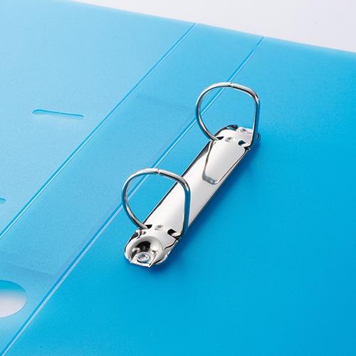 TANOSEE Dリングファイル(半透明表紙) A4タテ 2穴 250枚収容 25mmとじ 背幅43mm ピンク 10冊/セット（ご注文単位1セット）【直送品】