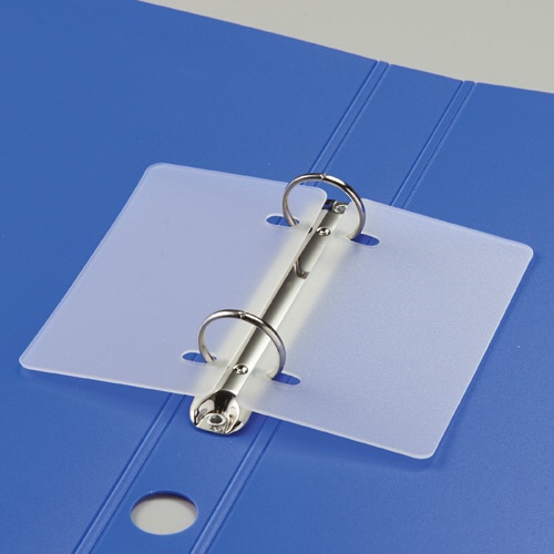 TANOSEE Oリングファイル A4タテ 2穴 170枚収容 リング内径25mm 背幅35mm ブルー 10冊/セット（ご注文単位1セット）【直送品】