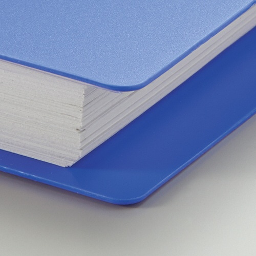 TANOSEE Oリングファイル A4タテ 2穴 170枚収容 リング内径25mm 背幅35mm ブルー 10冊/セット（ご注文単位1セット）【直送品】