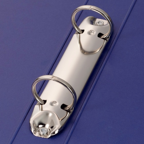 TANOSEE Oリングファイル(紙表紙) A4タテ 2穴 220枚収容 リング内径27mm 背幅36mm 青 10冊/セット(ご注文単位1セット)【直送品】