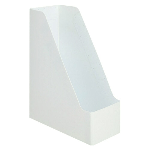 TANOSEE PP製ボックスファイル(組み立て式) A4タテ 背幅103mm ホワイト 10個/セット(ご注文単位1セット)【直送品】