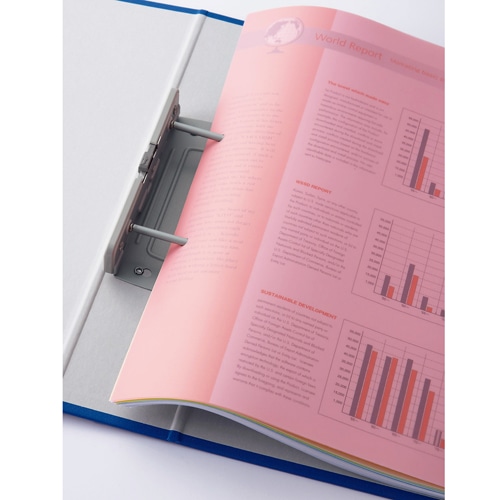 TANOSEE インデックス(PP) A4タテ 2穴 6山 40組/箱(ご注文単位1箱)【直送品】