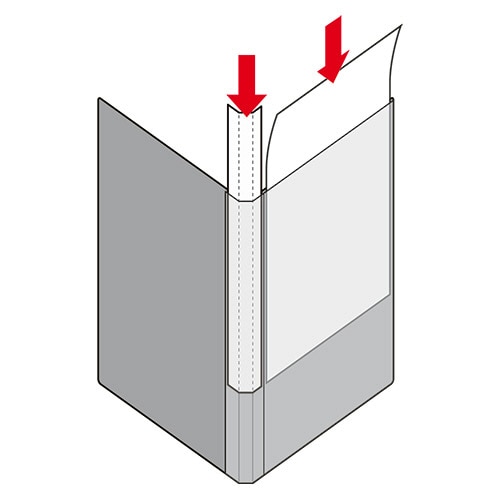 TANOSEE オリジナル表紙が作れるクリアファイル A4タテ 10ポケット 背幅11mm 白 12冊/セット(ご注文単位1セット)【直送品】
