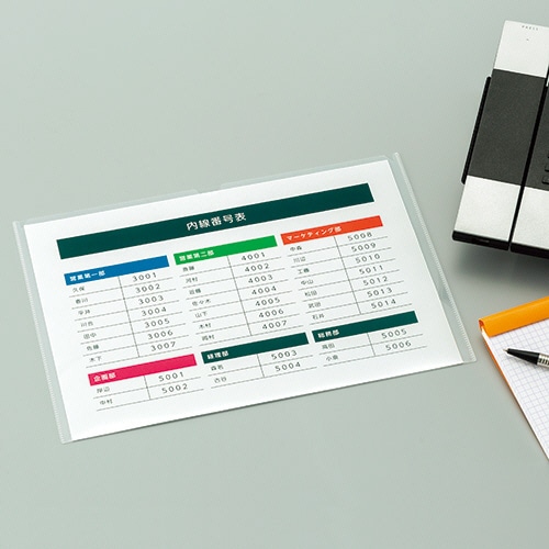 TANOSEE カードケース A7 半透明 PP製 1枚（ご注文単位1枚）【直送品】