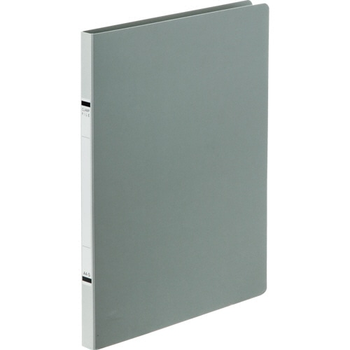 TANOSEE クランプファイル(紙表紙) A4タテ 100枚収容 10mmとじ 背幅18mm ソフトグレー 1冊(ご注文単位1冊)【直送品】