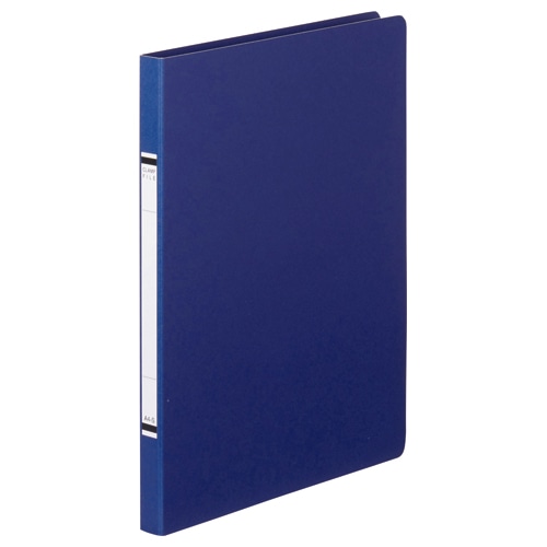 TANOSEE クランプファイル(紙表紙) A4タテ 100枚収容 10mmとじ 背幅18mm 青 1冊(ご注文単位1冊)【直送品】