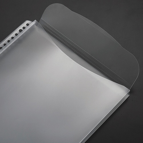 TANOSEE クリアファイル用リフィル (マチ・フタ付タイプ) A4タテ 2・4・30穴 10枚/袋（ご注文単位1袋）【直送品】