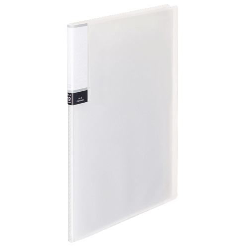TANOSEE クリアブック(透明表紙) A4タテ 12ポケット 背幅8mm クリア 1冊(ご注文単位1冊)【直送品】